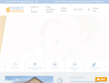 Tablet Screenshot of firstfinance.biz